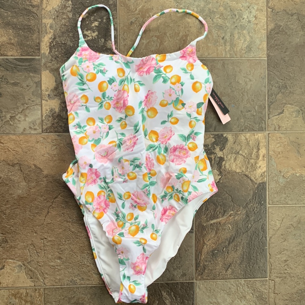 VICTORIA'S SECRET SWIM Essential Scoop One-Piece FLORAL Swimsuit NWT - Picture 4 of 7